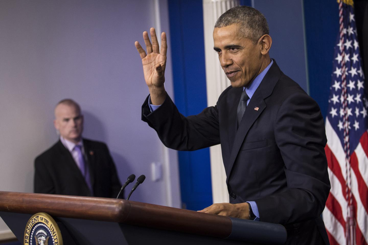 President Barack Obama Holds News Conference Before Hawaii Vacation