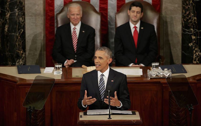 President Obama Delivers His Last State Of The Union Address To Joint Session Of Congress