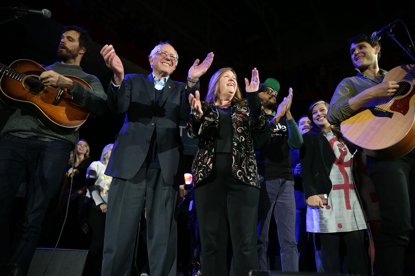 Bernie Sanders Campaigns Across Iowa Ahead Of Caucuses