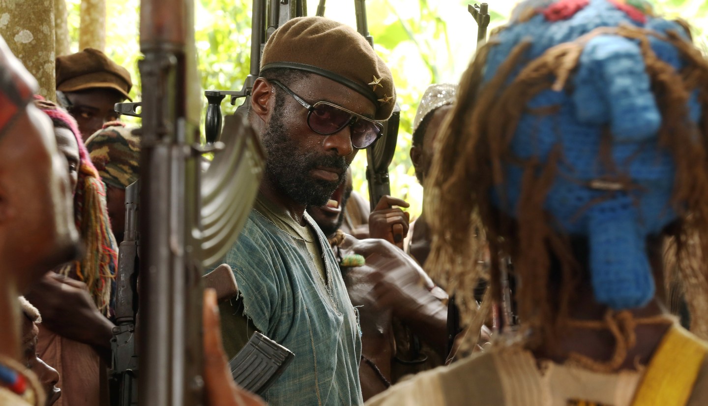 BEASTS OF NO NATION, Idris Elba, 2015. ©Bleecker Street Media/Courtesy Everett Collection