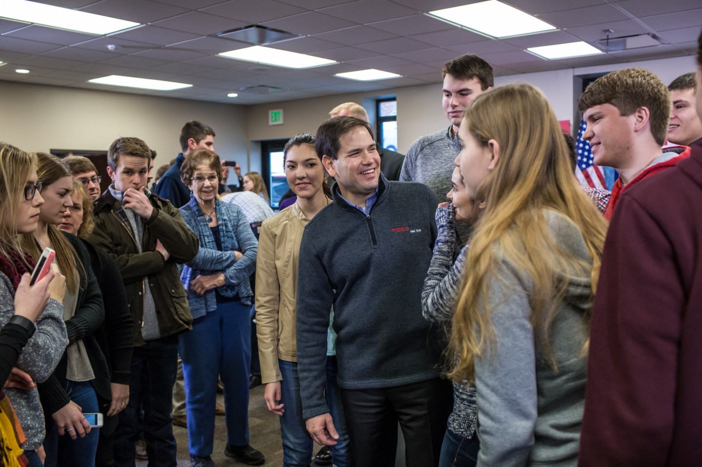 Marco Rubio (R-FL) Campaigns In Iowa Ahead Of State's Caucus