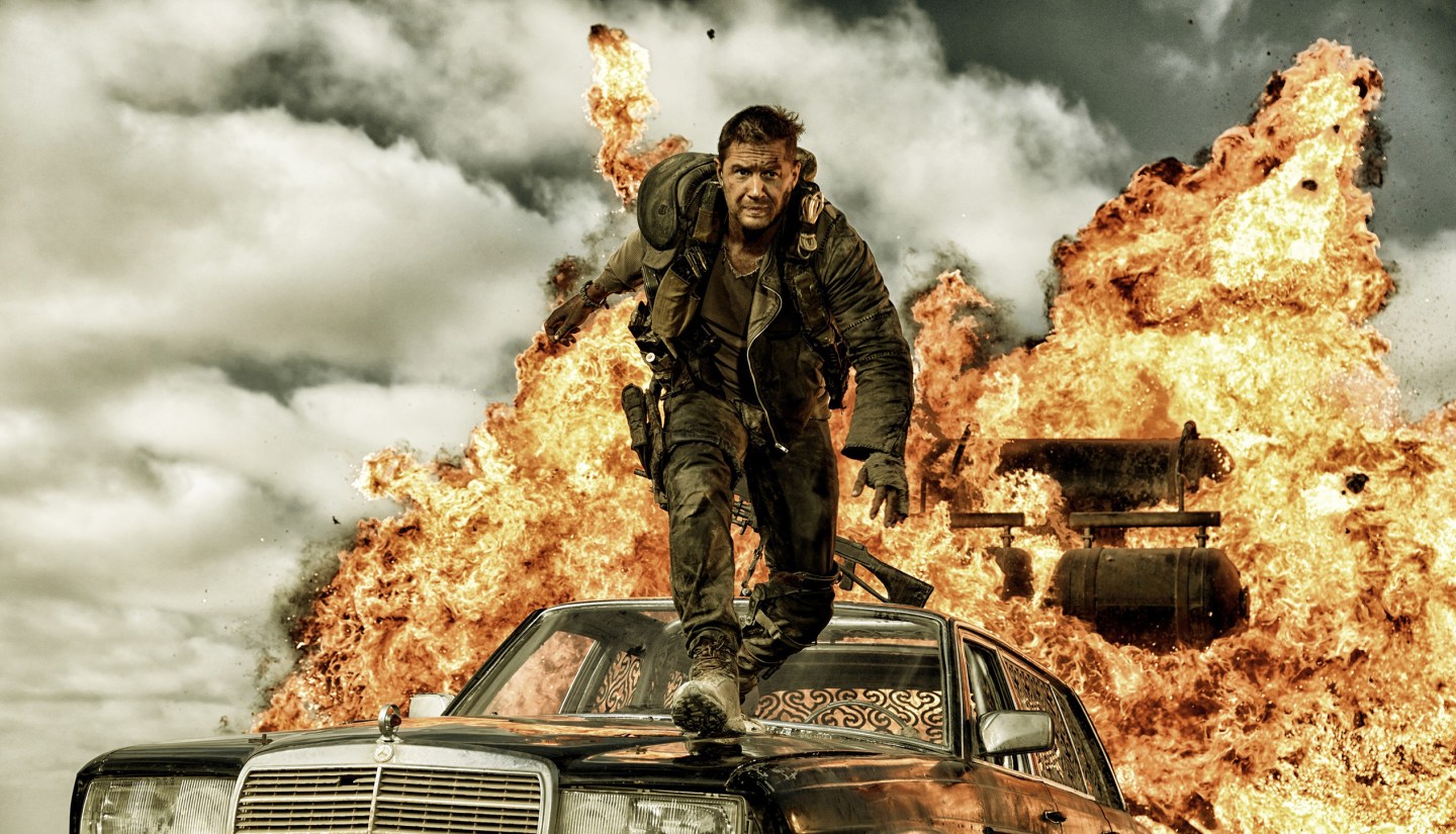 MAD MAX: FURY ROAD, Tom Hardy, 2015. ph: Jasin Boland/©Warner Bros. Pictures/courtesy Everett