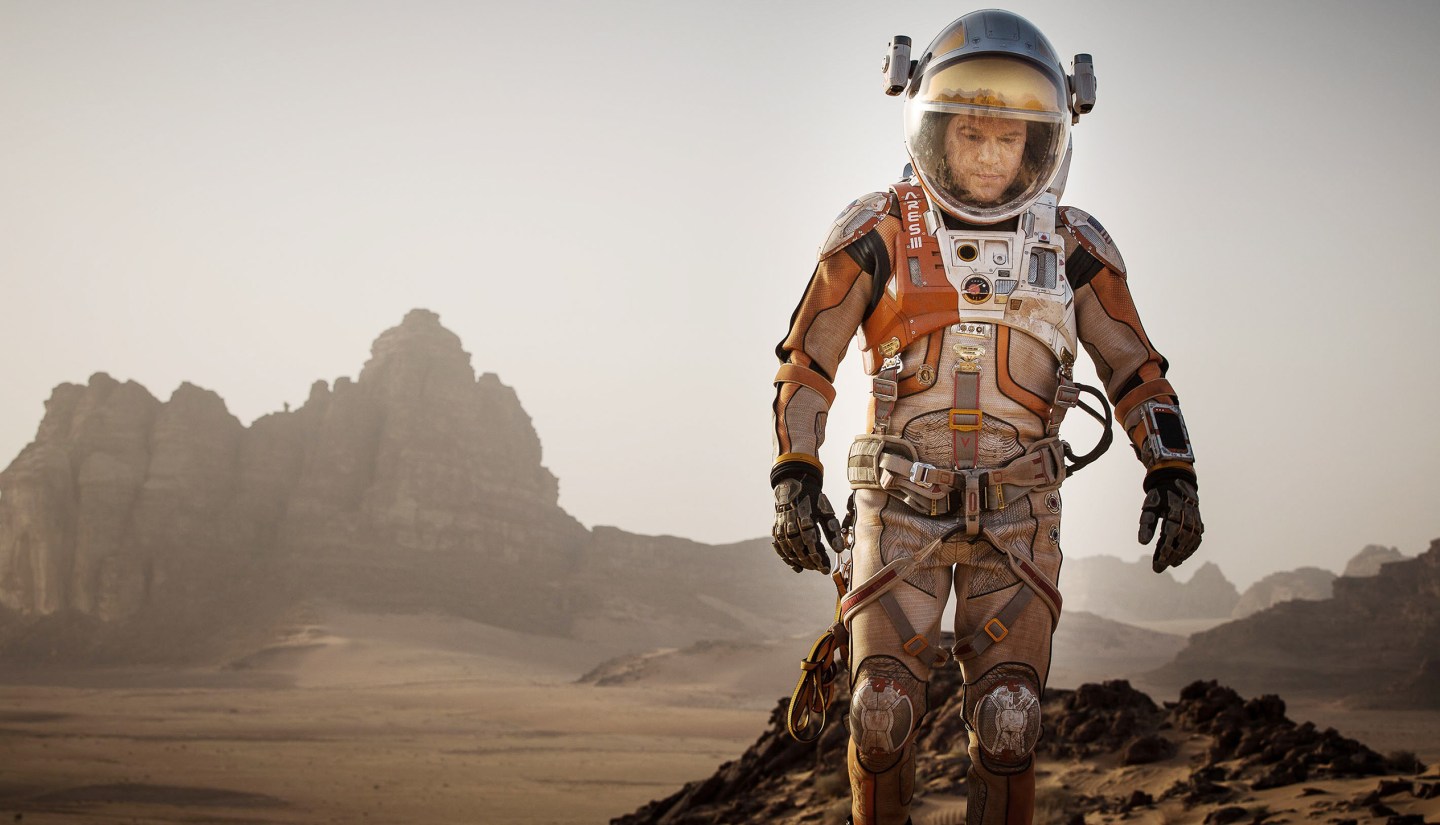 THE MARTIAN, Matt Damon, 2015. ph: Aidan Monaghan / TM &amp; copyright © 20th Century Fox Film Corp.