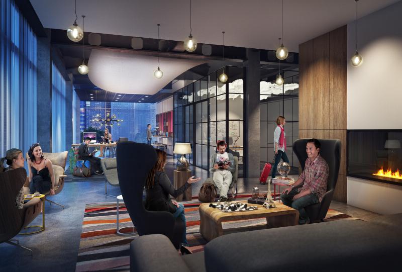 Marriott International Inc Moxy Hotels Livingroom