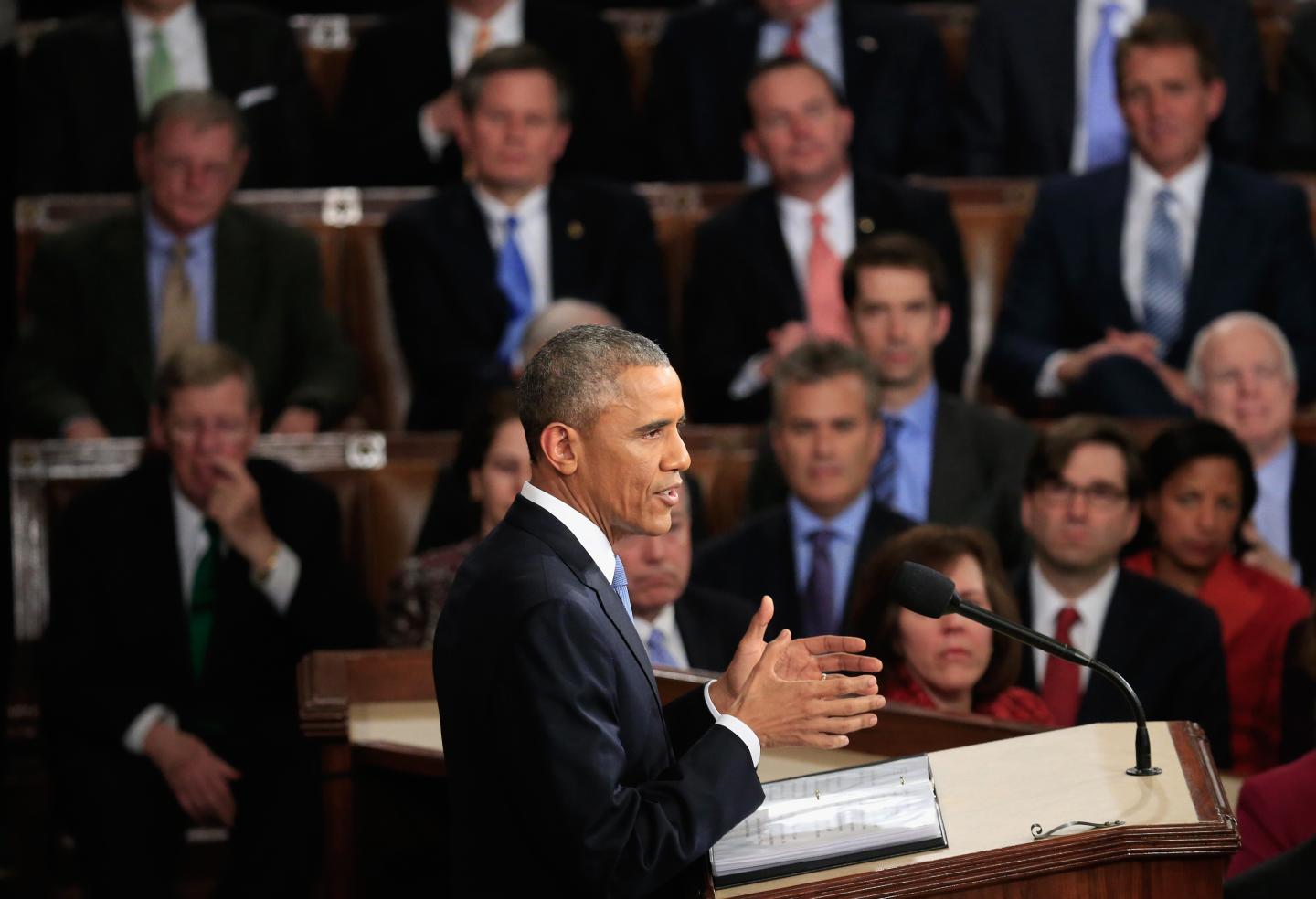 President Obama Delivers State Of The Union Address