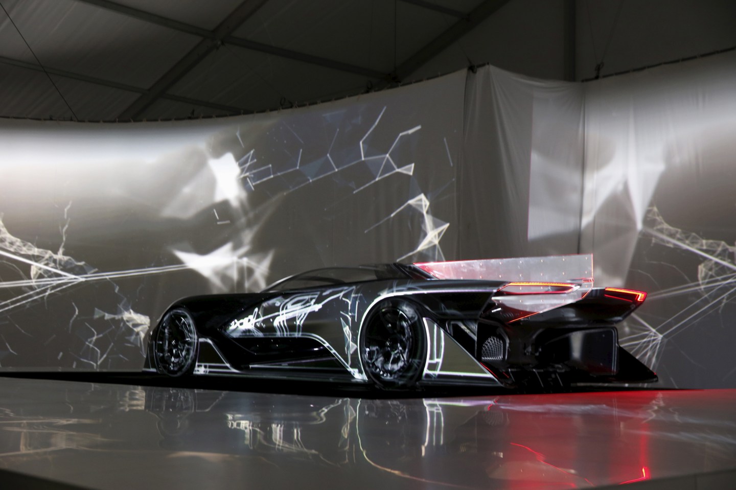 The Faraday Future FFZERO1 electric concept car is unveiled during a news conference in Las Vegas