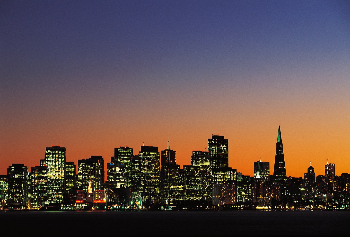 Night view of Downtown San Francisco