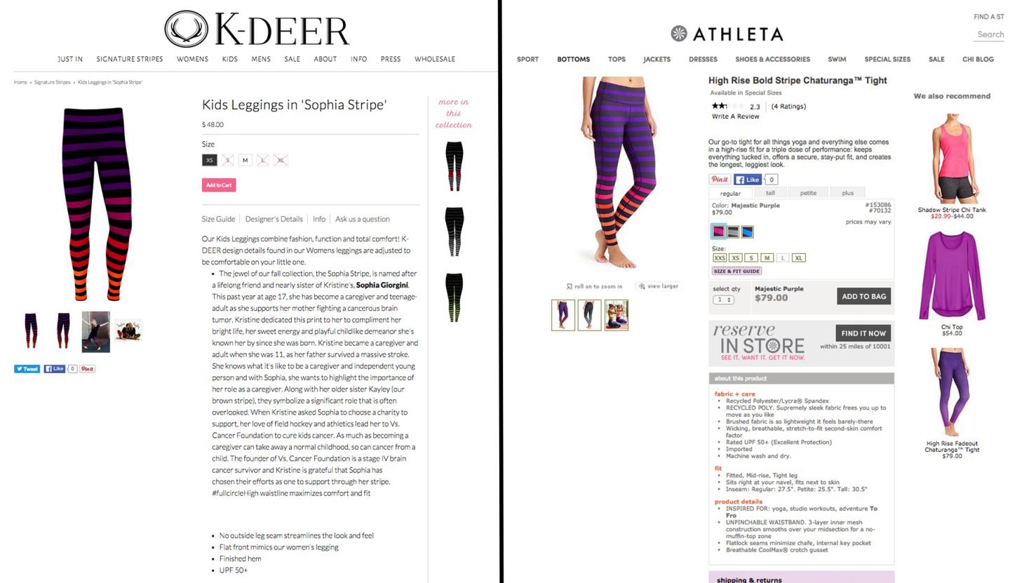 Athleta Is Accused of ‘Ripping Off’ New Jersey Designer’s Yoga Pants