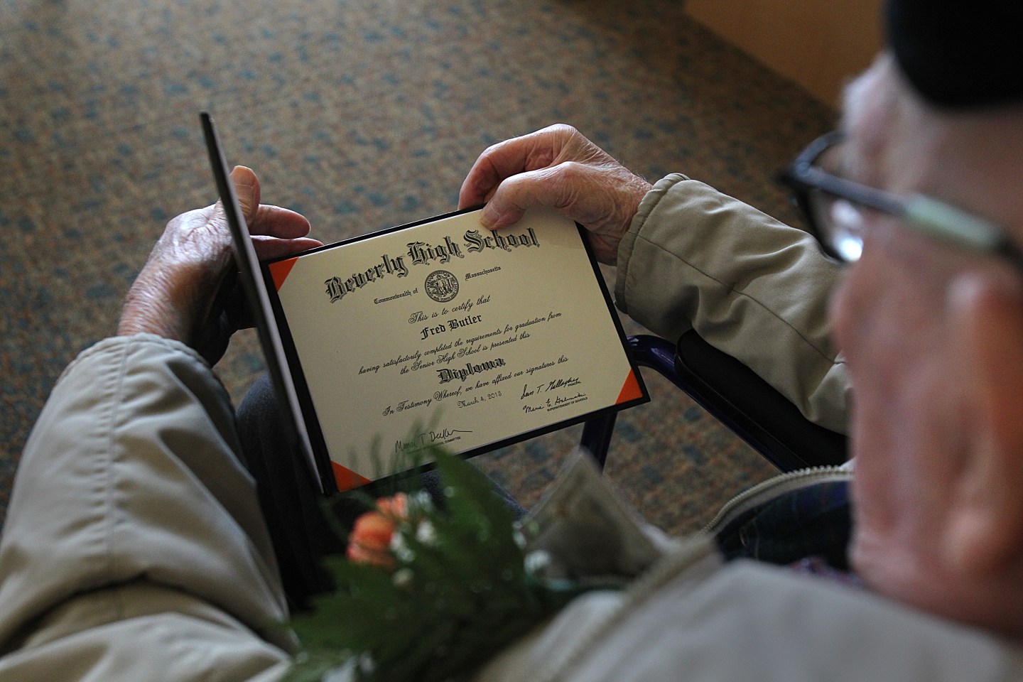 At 106, Beverly Man Proud To Hold High School Diploma