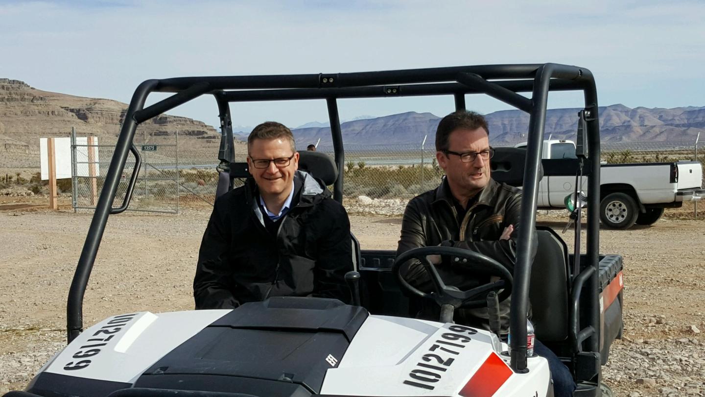Hyperloop one CEO Rob Lloyd at test site in Nevada