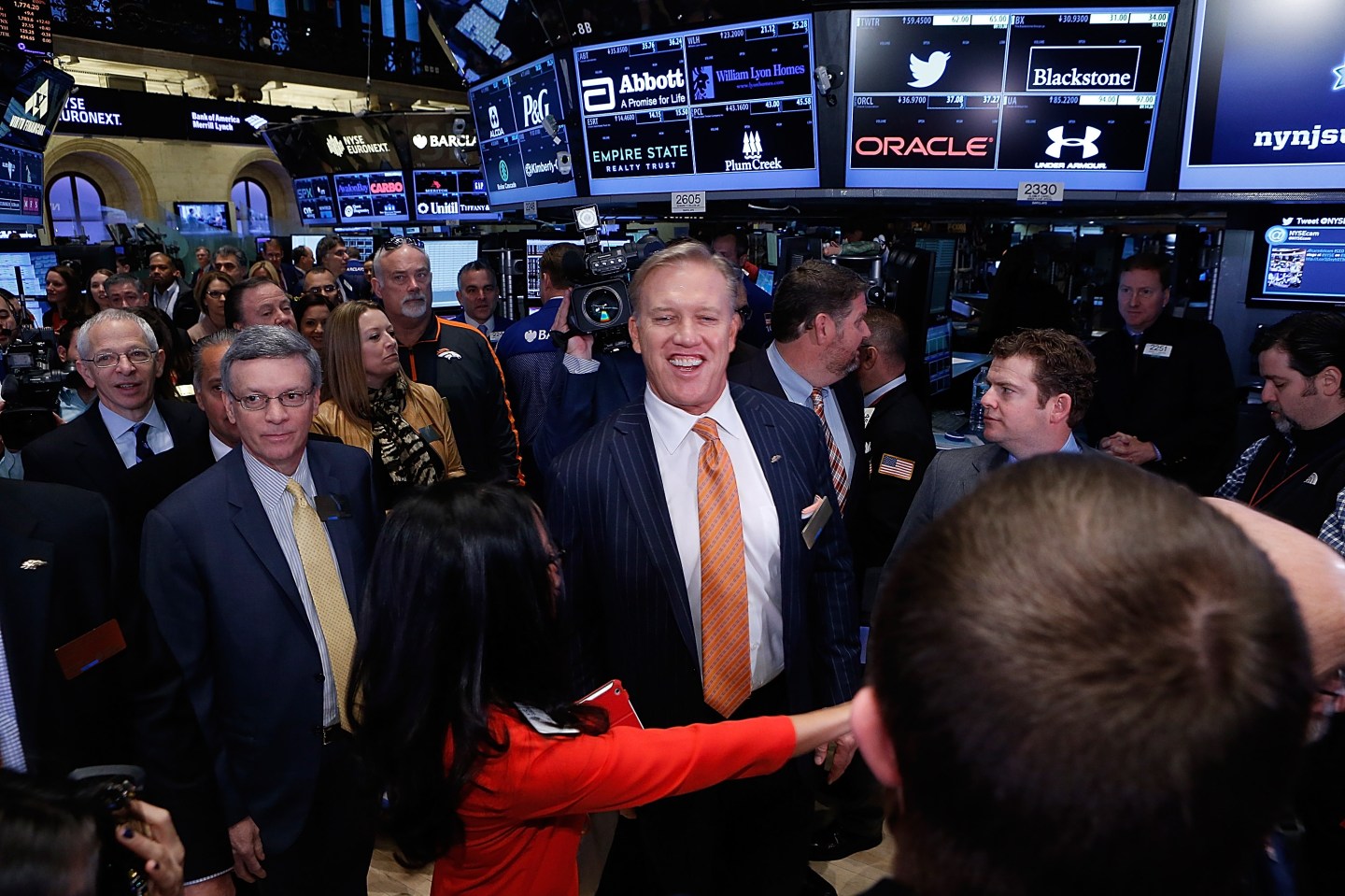 NY/NJ Super Bowl Host Committee Members Ring The NYSE Opening Bell