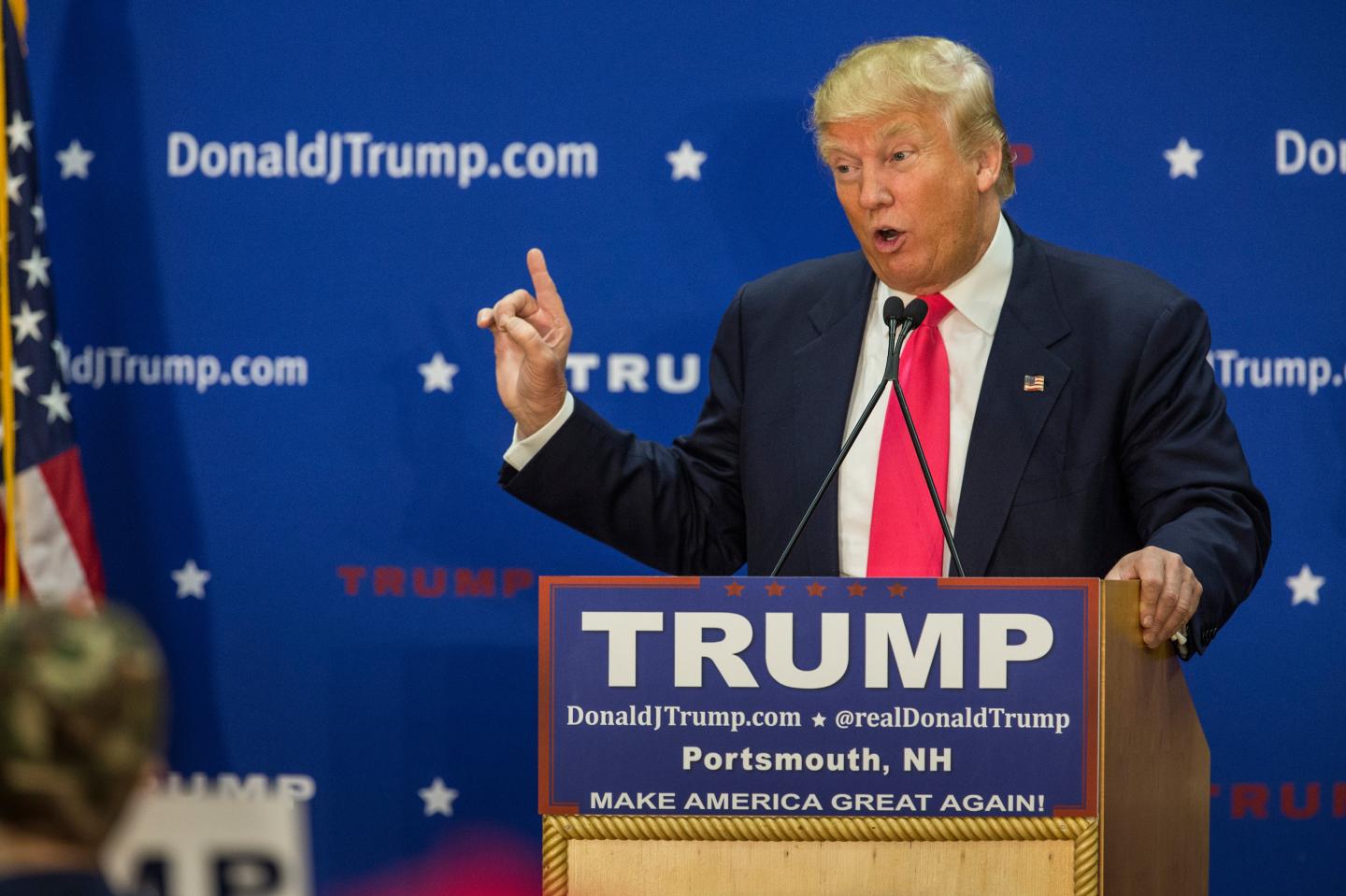 Donald Trump Campaigns In New Hampshire Ahead Of Primary