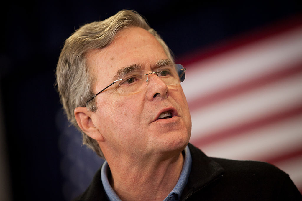 Republican Presidential Candidate Jeb Bush Holds Town Hall In Bedford, NH