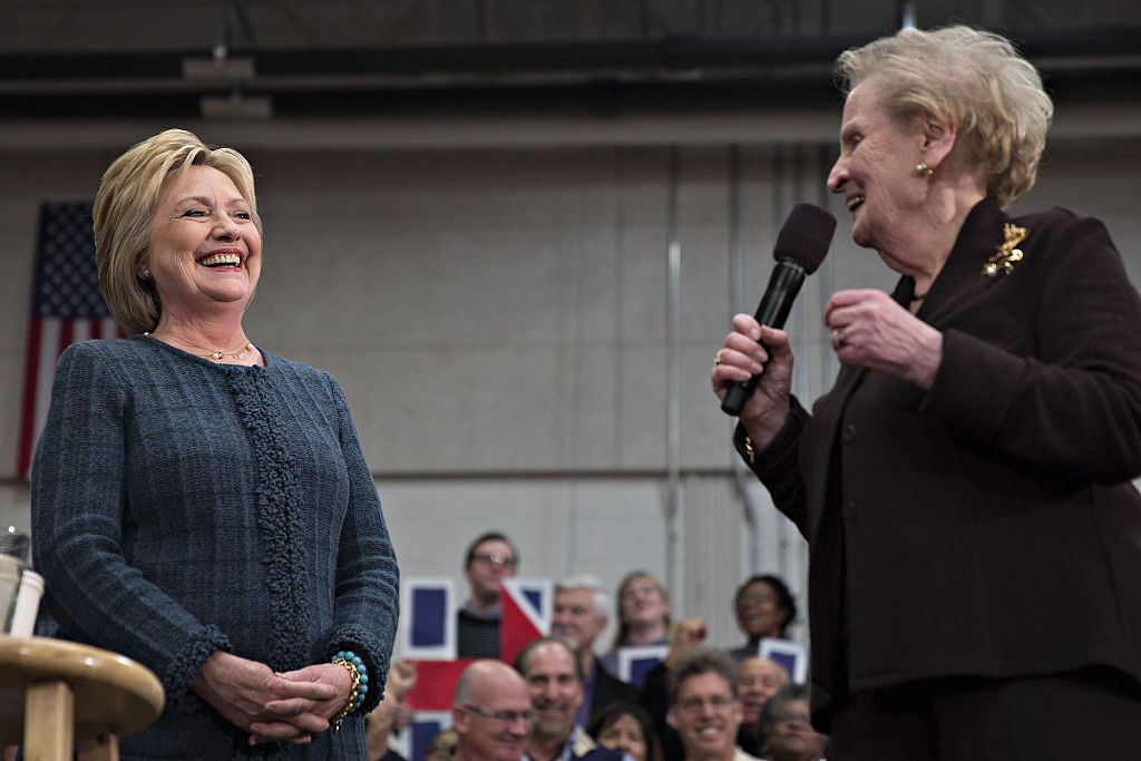 Presidential Candidate Hillary Clinton Holds New Hampshire Rally