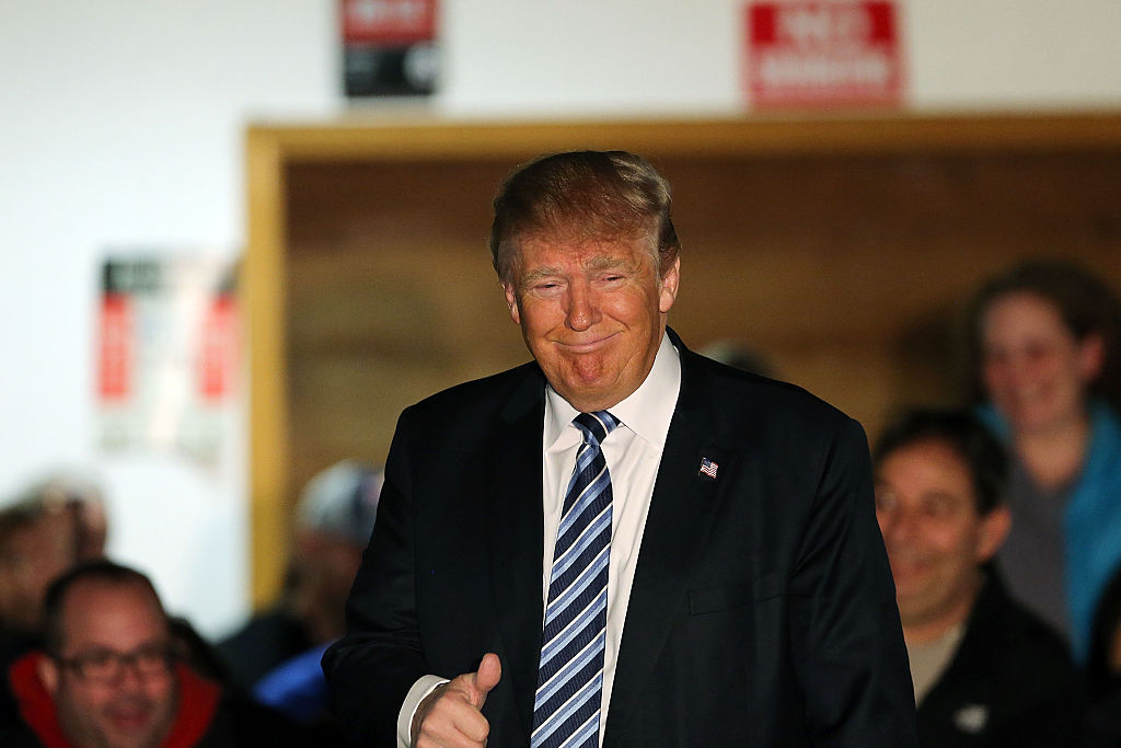 Donald Trump Campaigns Across New Hampshire Ahead Of Primary Day