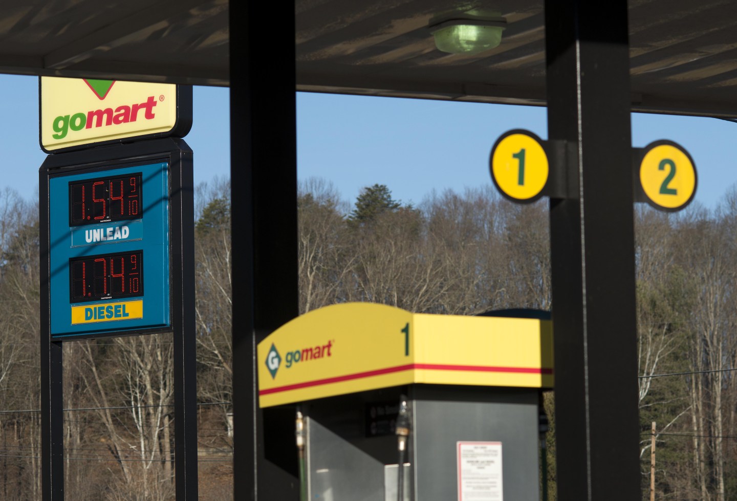 Views Of A Go Mart Inc. Fueling Station As U.S. Drivers Can See $1.50 Gasoline For First Time Since 2009