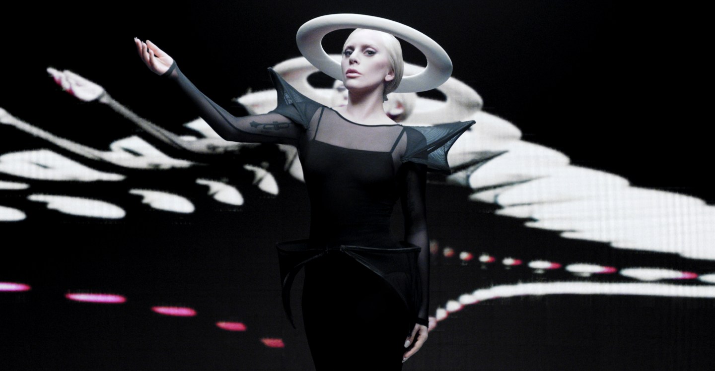 Lady Gaga and Intel joined forces at the Grammy Awards on Feb. 16, 2016 to pay tribute to David Bowie.