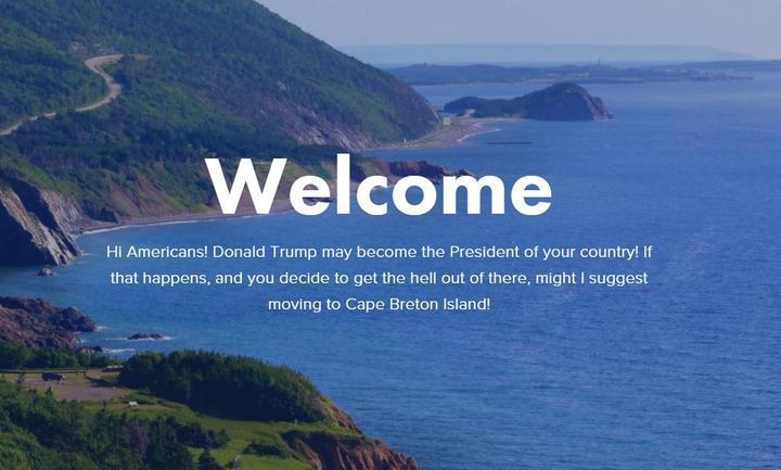 You Can Always Move to This Canadian Island if Donald Trump Becomes President