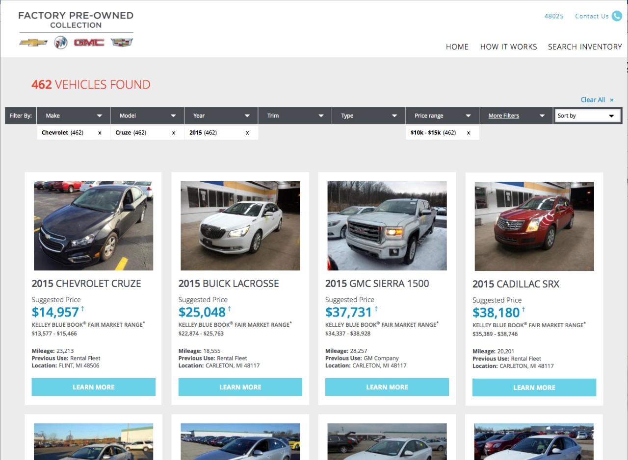 GM Is Officially in the Online Used Cars Sales Business