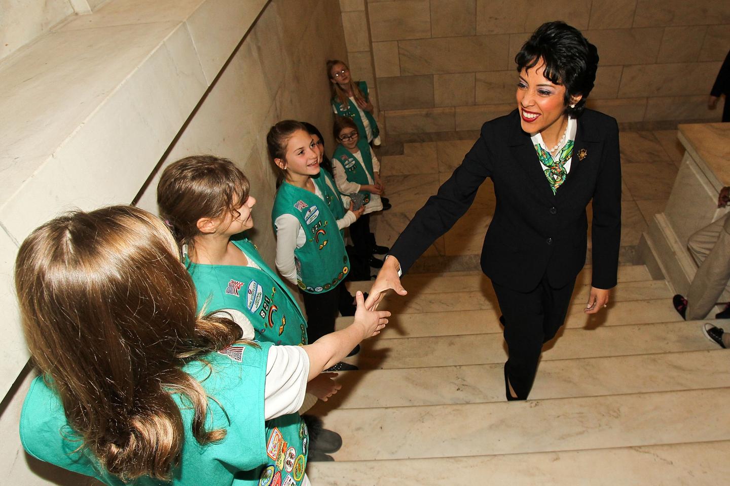 WATCH: Girl Scouts CEO Anna Maria Chávez On Kicking Down Barriers for Young Girls