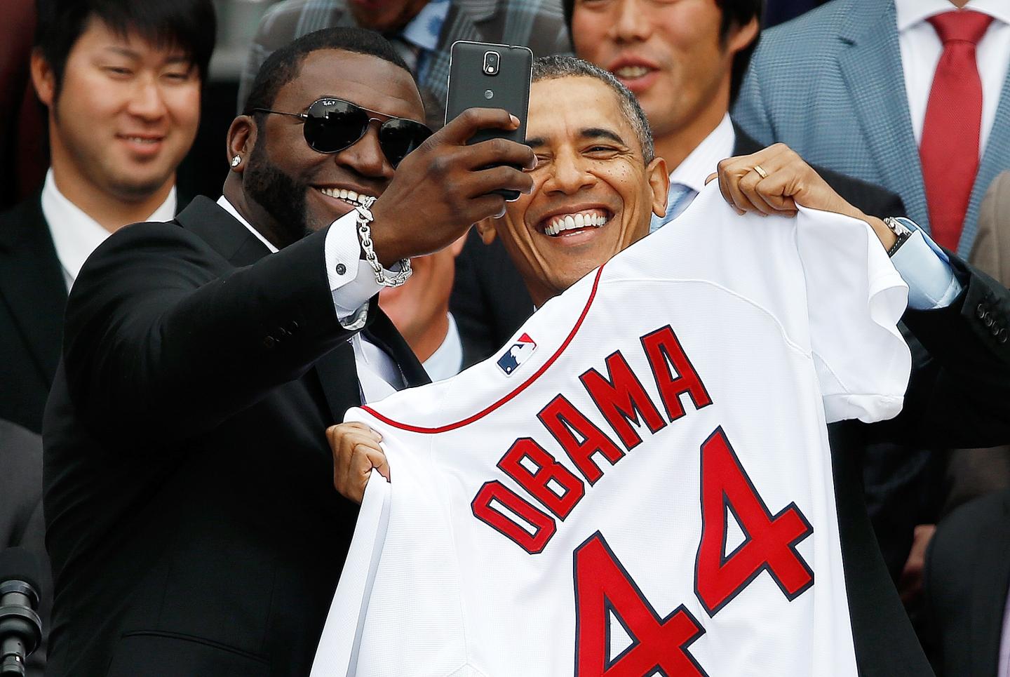 Obama Selfie with David Ortiz