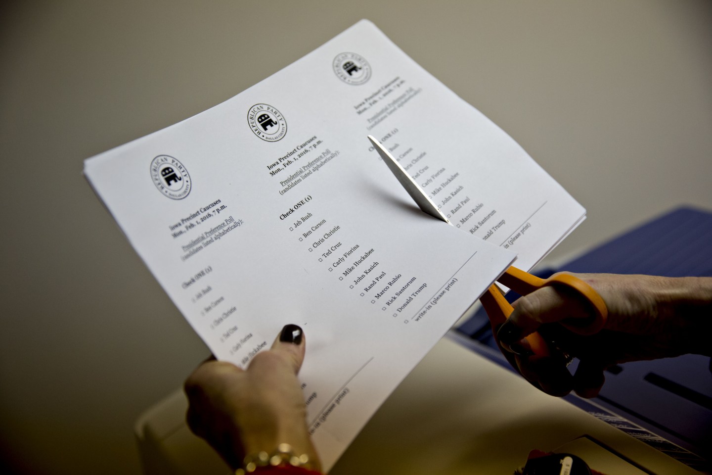 Residents Cast Votes During The First In The Nation Iowa Caucus