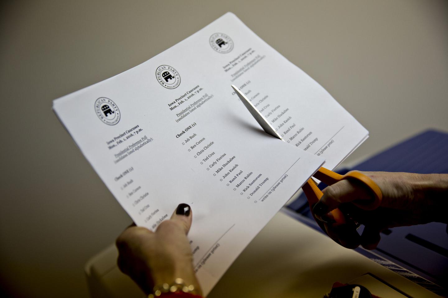 Residents Cast Votes During The First In The Nation Iowa Caucus