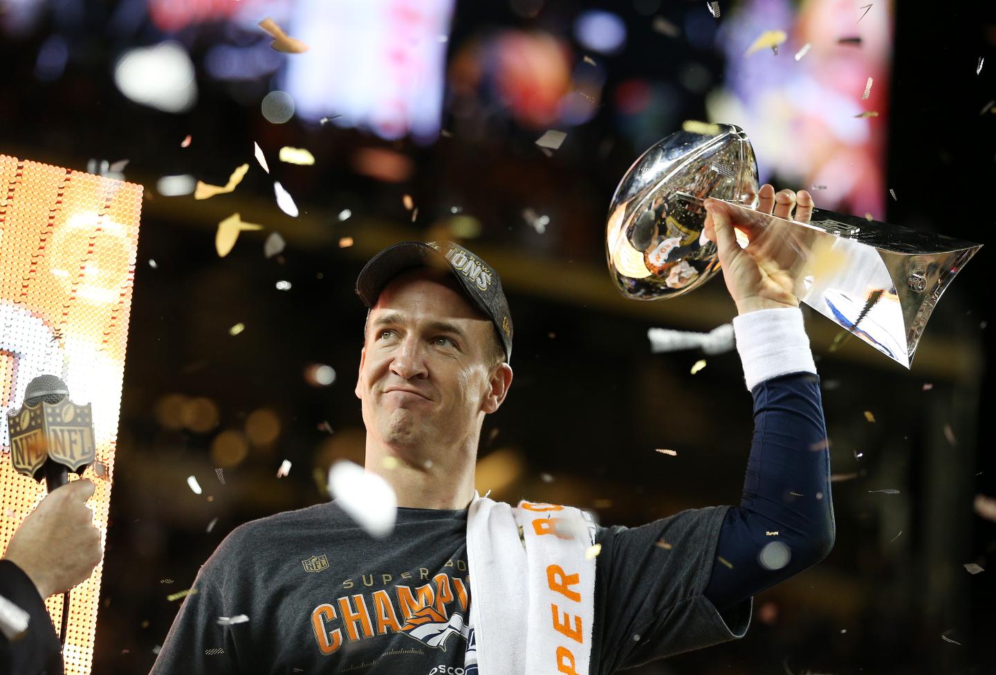 during Super Bowl 50 at Levi's Stadium on February 7, 2016 in Santa Clara, California.