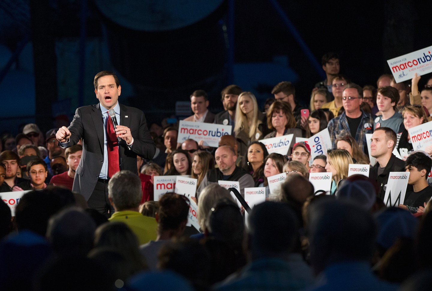 Marco Rubio Campaigns In Alabama Ahead Of Super Tuesday