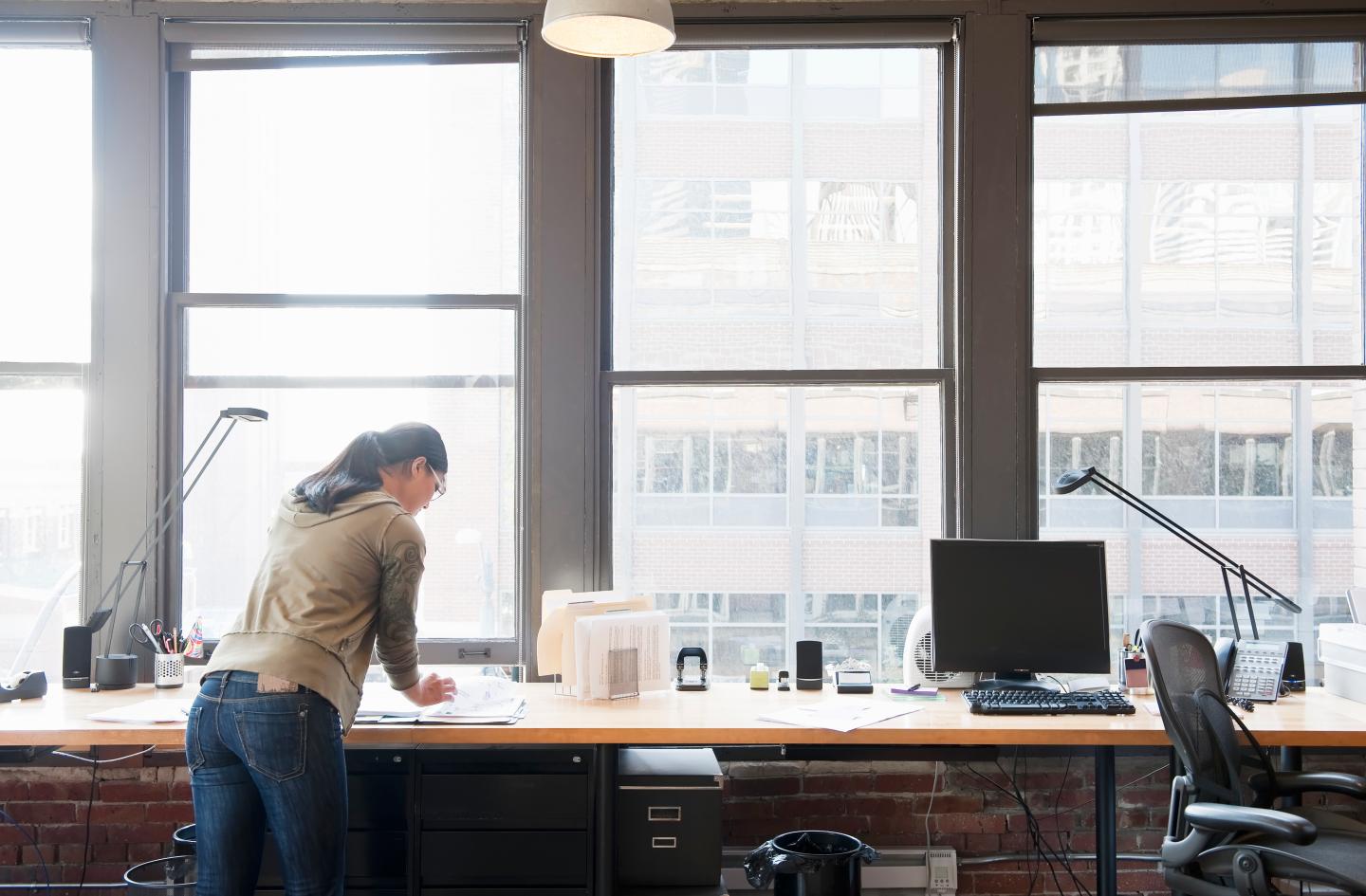 woman at desk intrapreneurship