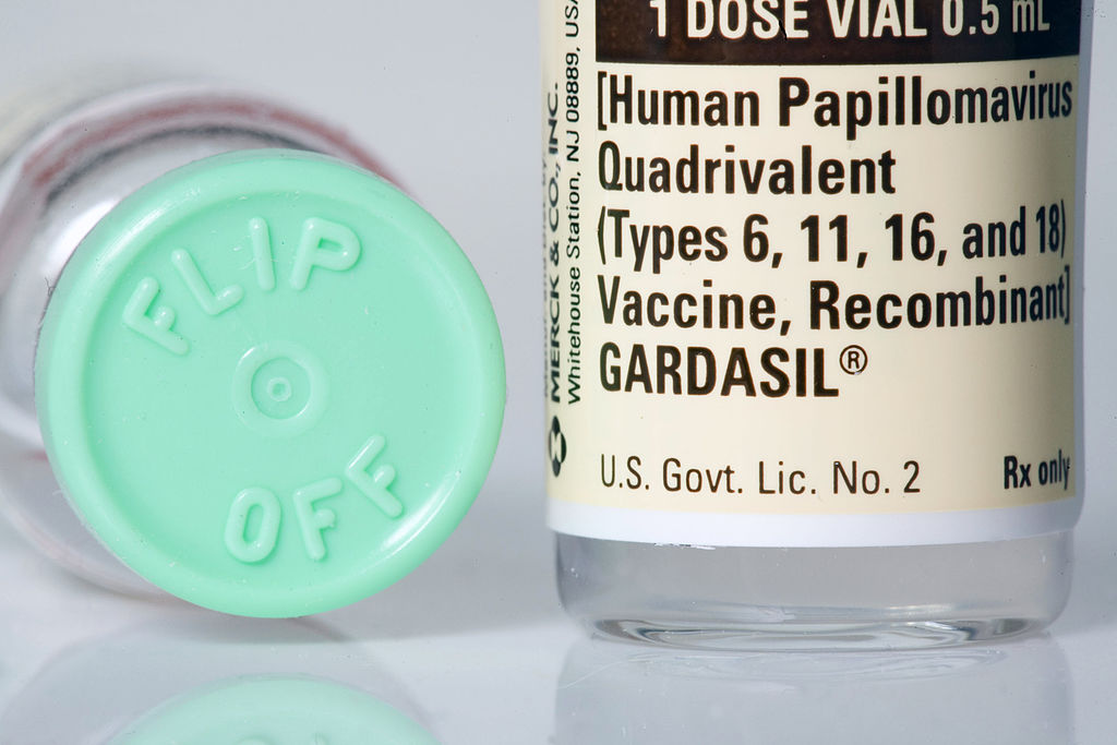 Bottles of Merck & Co.'s cervical cancer vaccine Gardasil ar