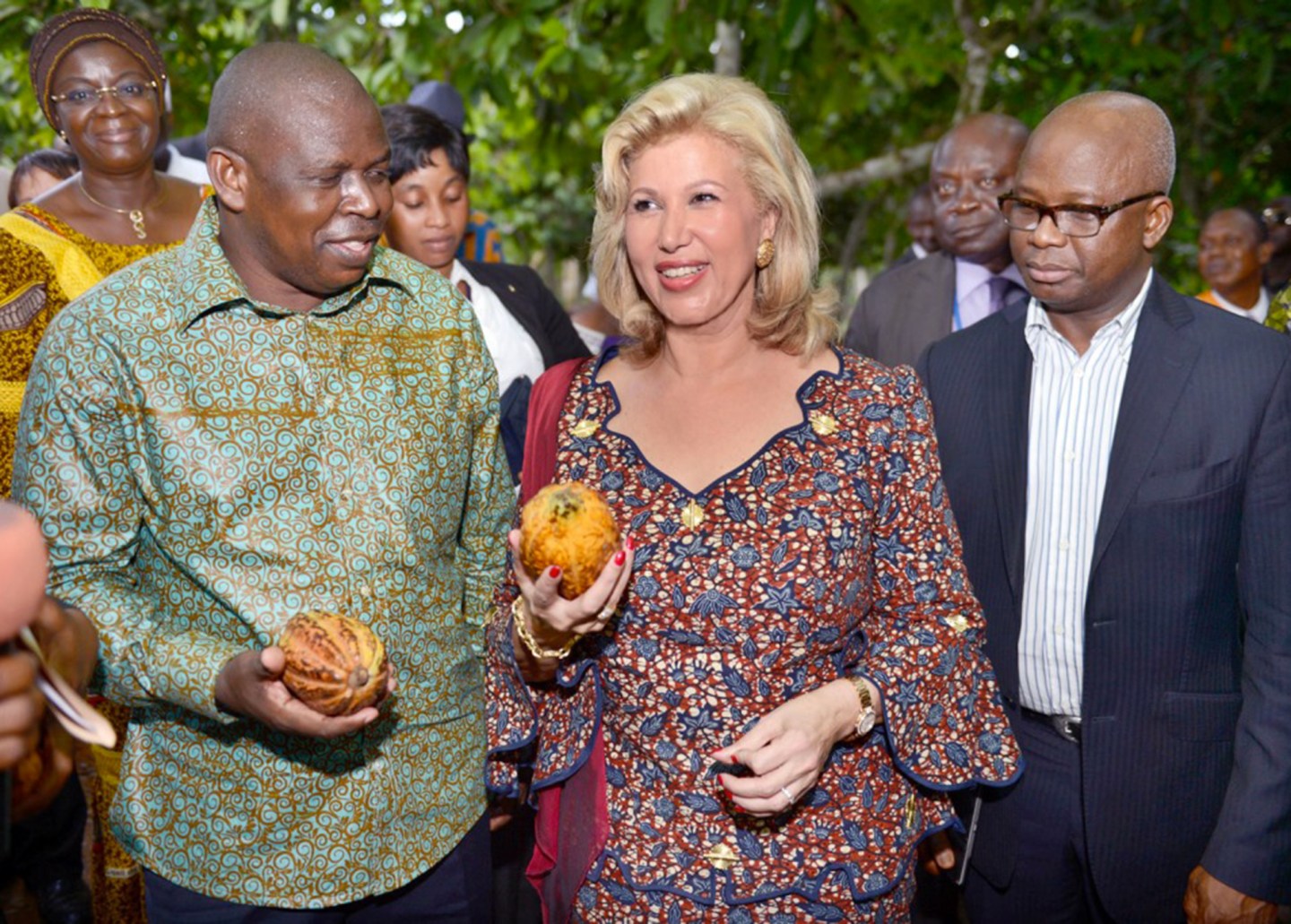 The first lady of the Cote d'Ivoire, Madame Dominique Ouattara