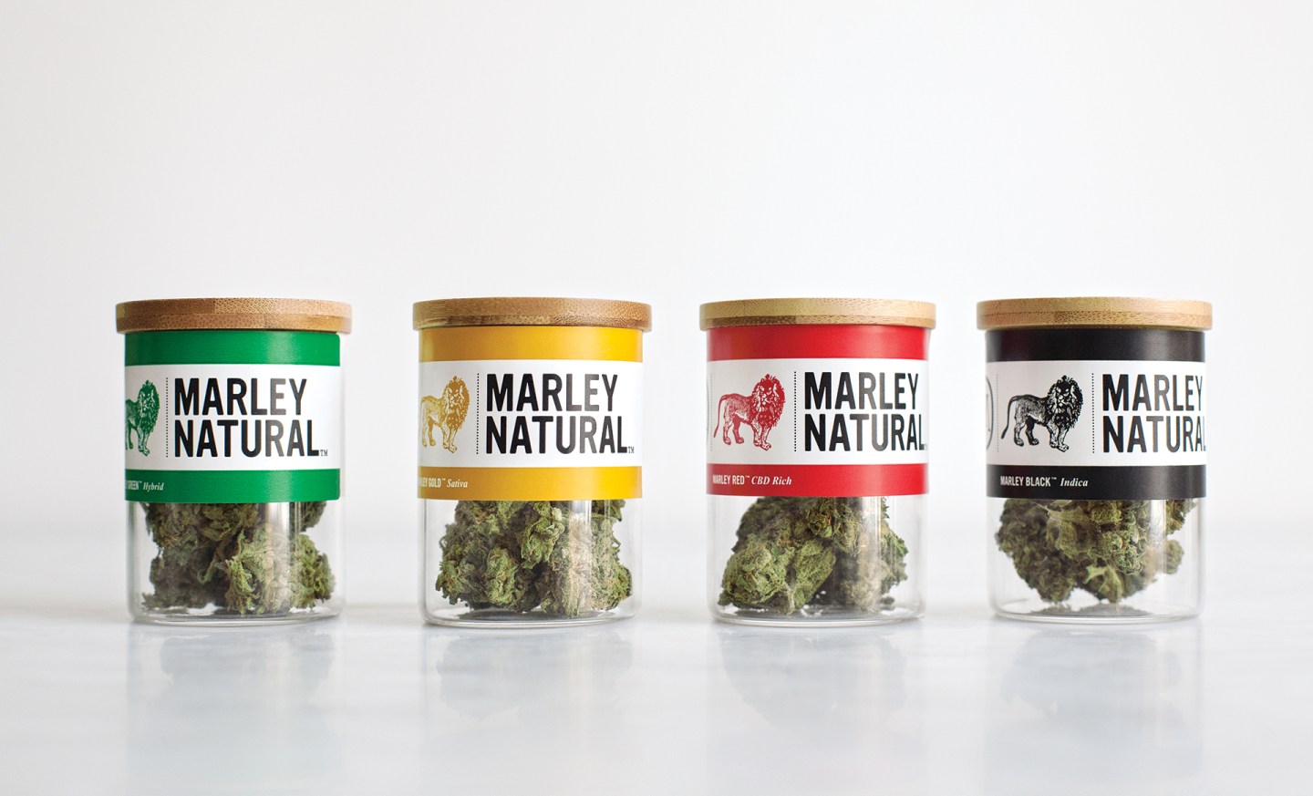 Marley Natural's line of cannabis, branded for iconic reggae musician Bob Marley.