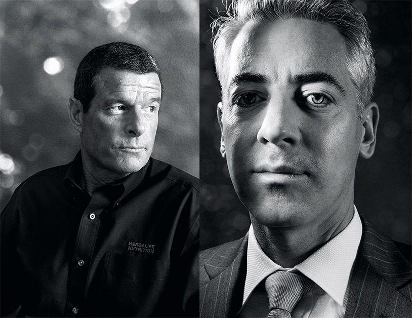 Herbalife CEO Michael Johnson and activist investor Bill Ackman
