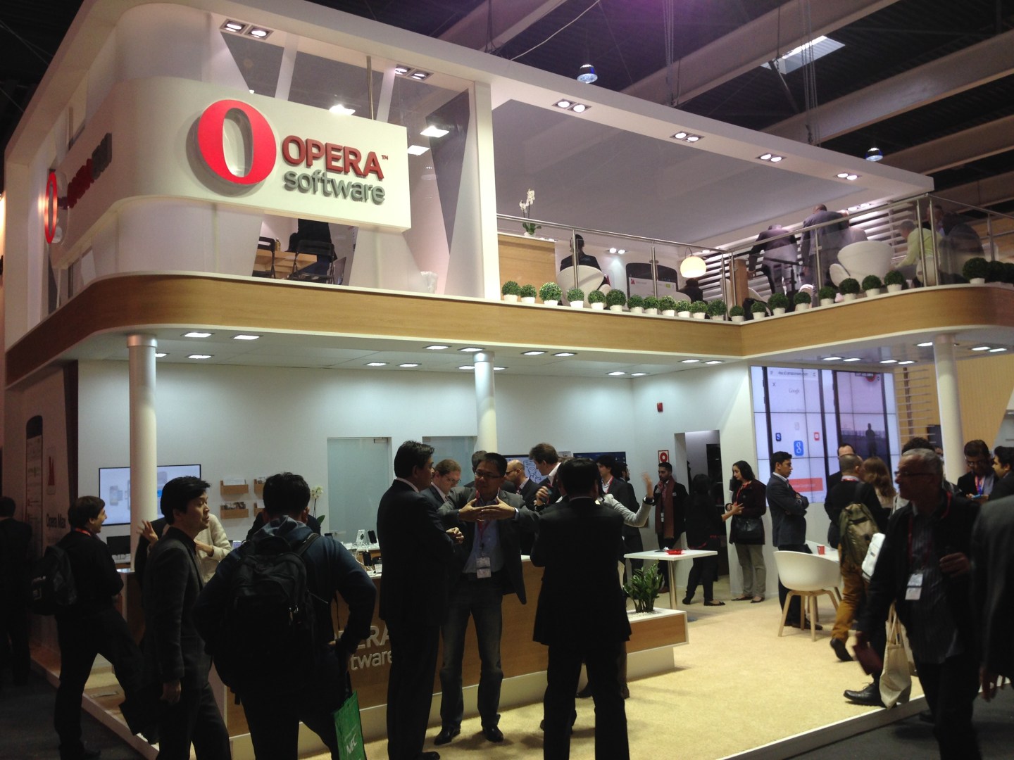 Opera Software stand at Mobile World Congress 2014
