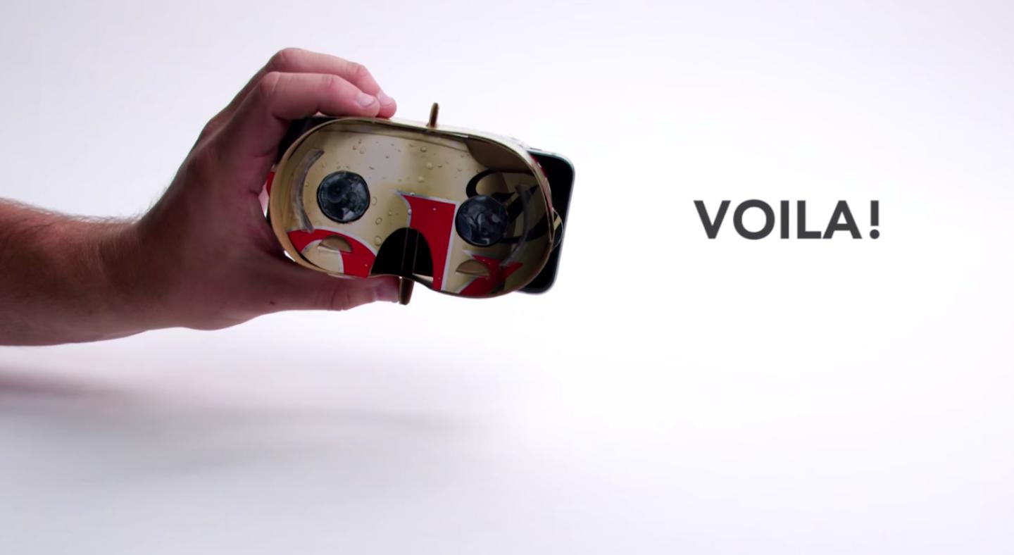 Fold Your Coke Box into a Free Virtual Reality Viewer