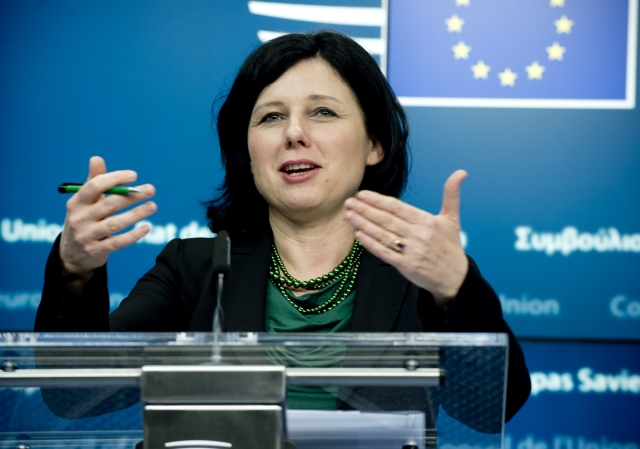 EU justice commissioner Vera Jourova