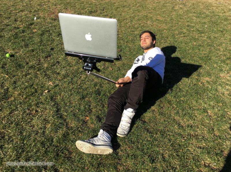 There’s a MacBook Selfie Stick and It’s as Amazing as It Sounds