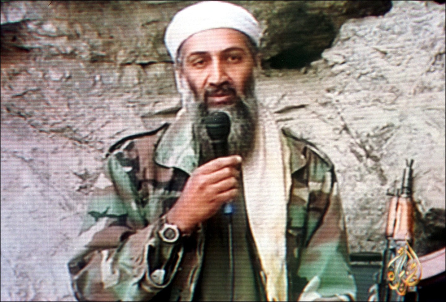 Osama Bin Laden speaking In A Video Released by Al Jazeera Television on October, 7th. 2001