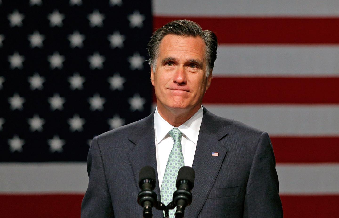 LANSING, MI - MAY 8: Republican presidential candidate, former Massachusetts Gov. Mitt Romney speaks during a campaign stop at Lansing Community College May 8, 2012 in Lansing, Michigan. Last night former U.S. Sen. Rick Santorum gave his endorsement to Gov. Romney in an e-mail sent to supporters.  (Photo by Bill Pugliano/Getty Images)