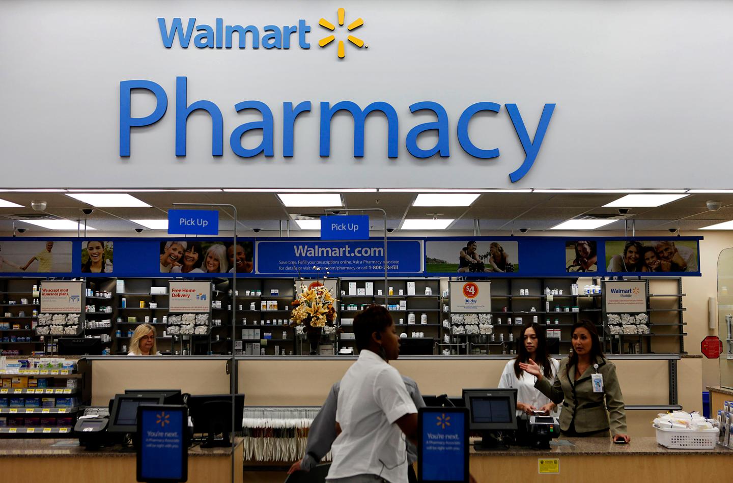 Grand Opening At A New Wal-Mart Store