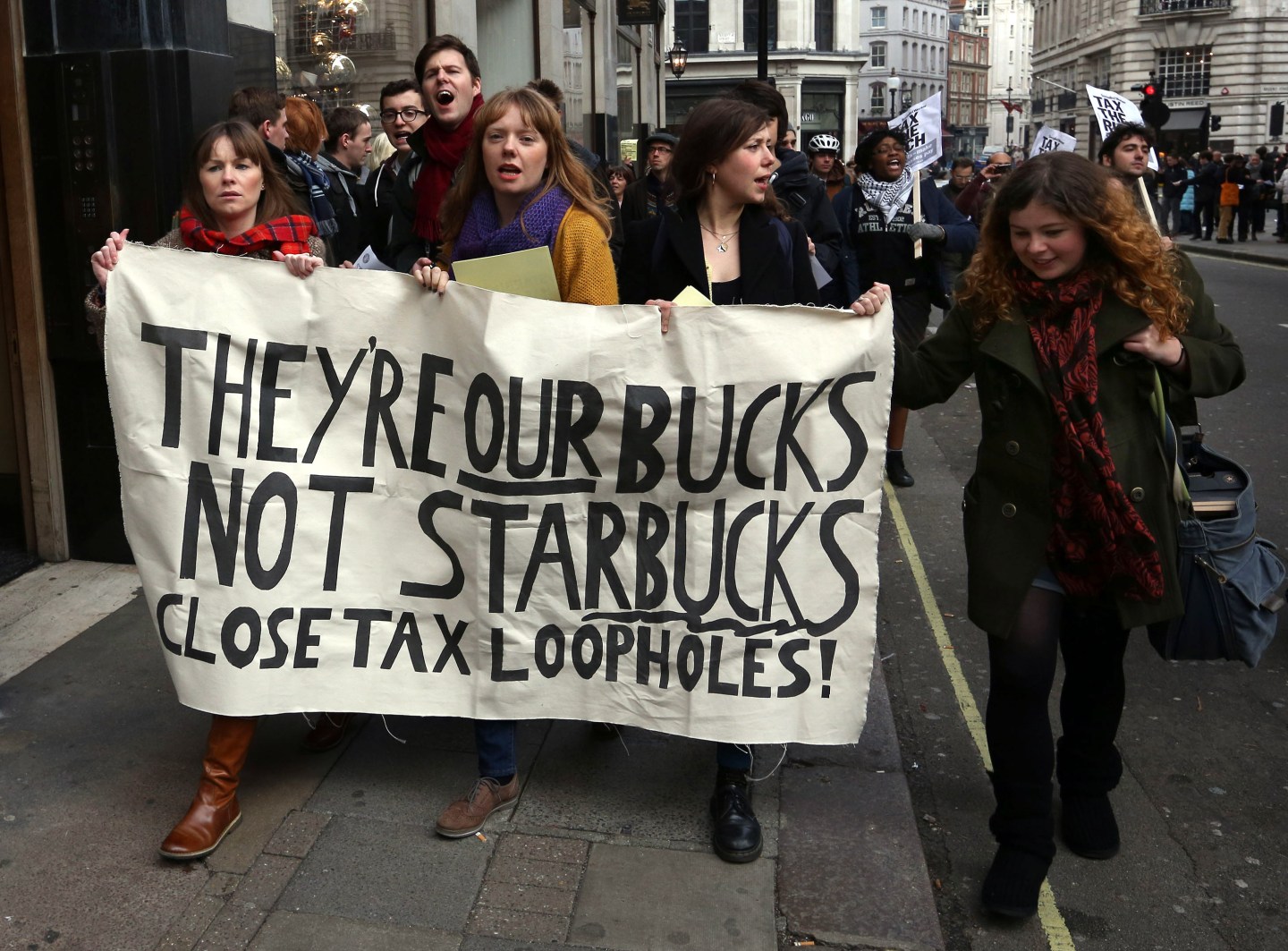 UK UNCUT Hold Day Of Protest Against Starbucks