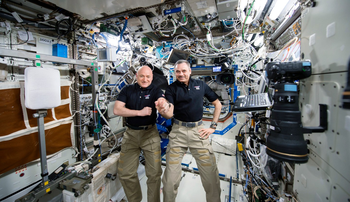 Scott Kelly, Mikhail Kornienko