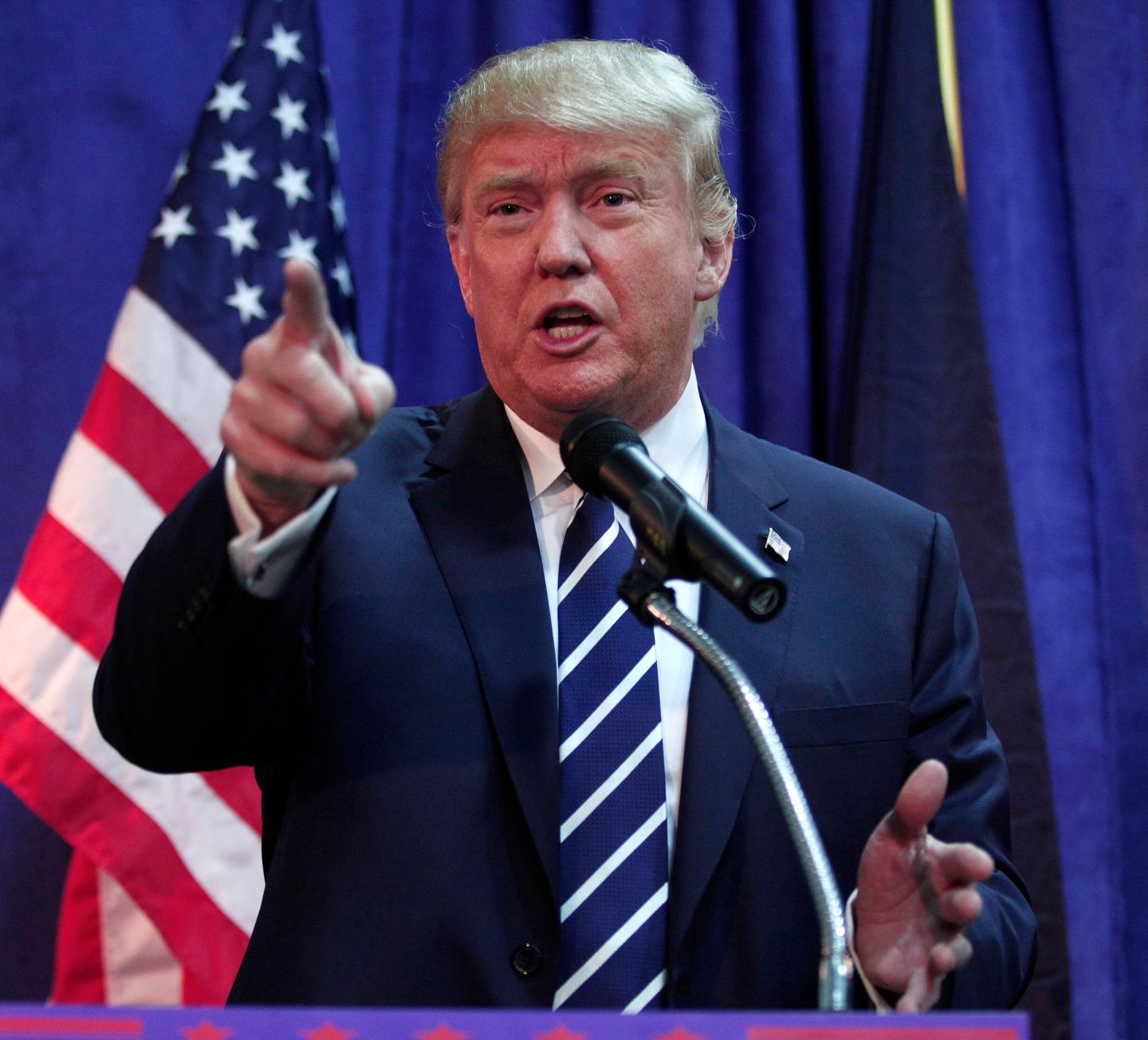 Donald Trump Addresses GOP Lincoln Day Event In Michigan