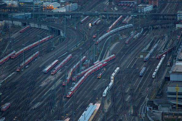 Views Of Frankfurt's Financial District As German Economy Boosted By Domestic Demand