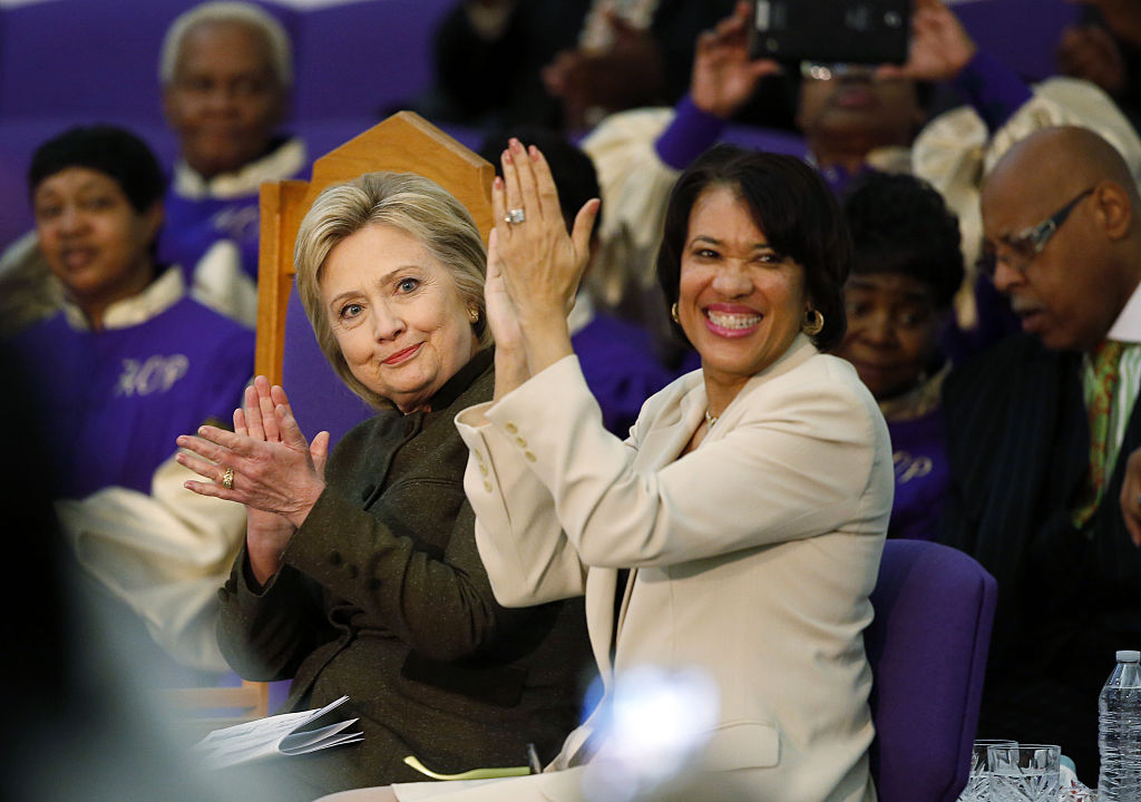 Presidential Candidate Hillary Clinton Attends Flint Community Meeting With Mayor Karen Weave