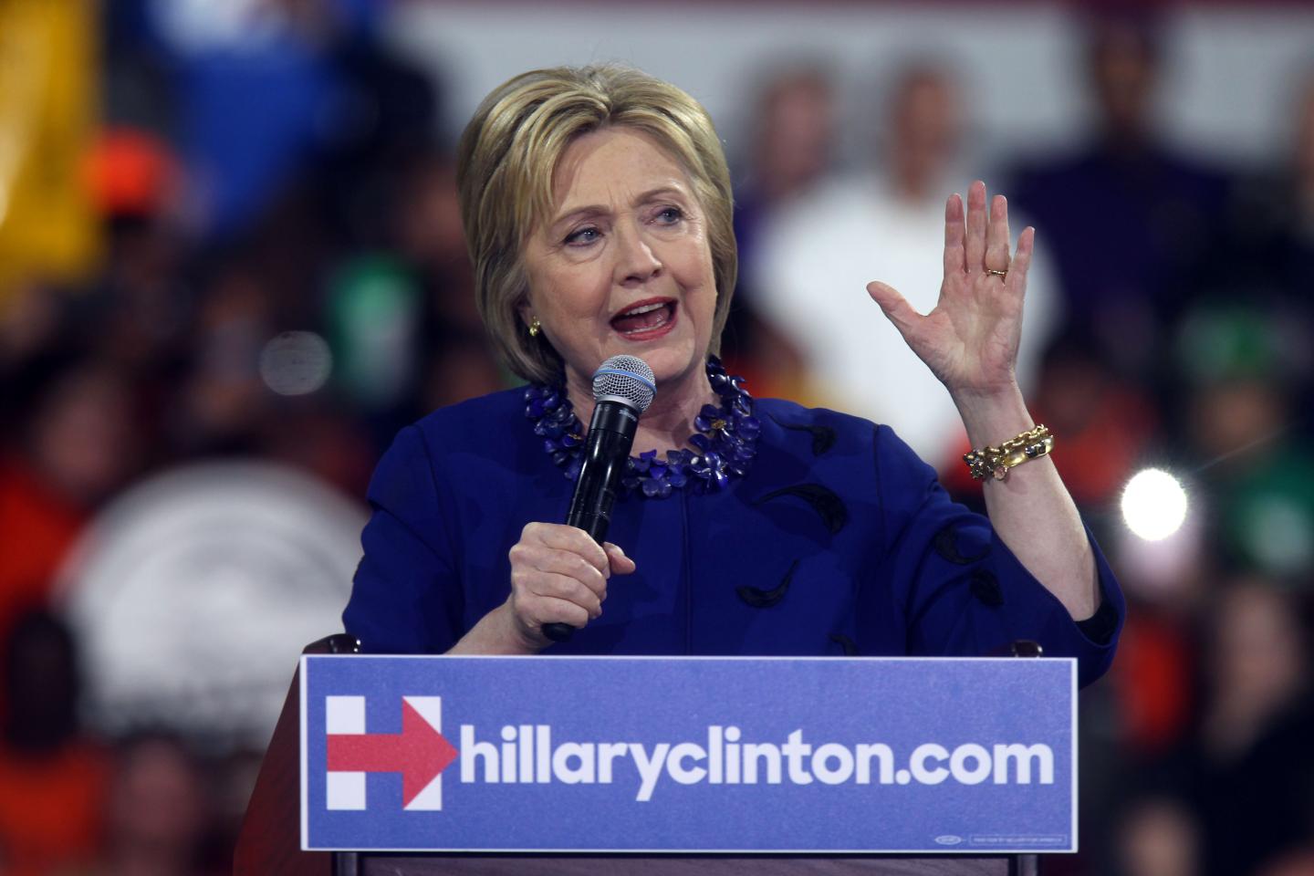 Hillary Clinton Holds Post-Super Tuesday Rally In NYC
