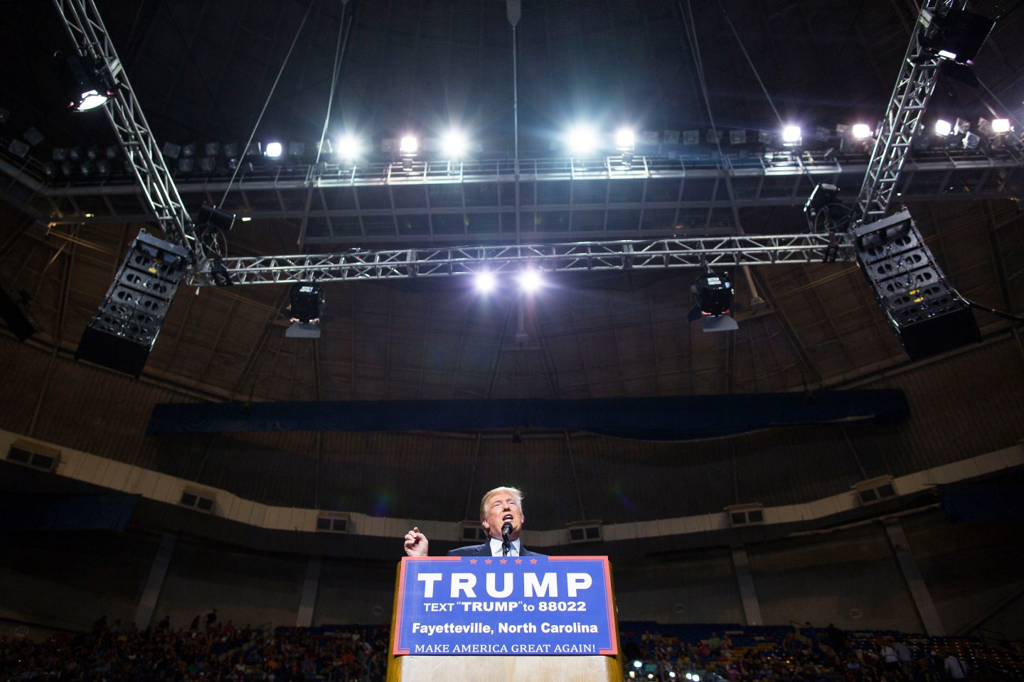 GOP Donald Trump in North Carolina Before Primary Vote