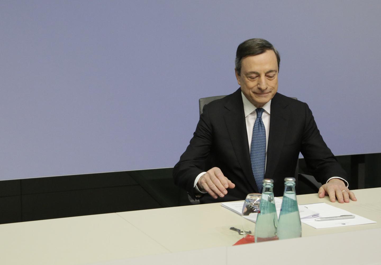 European Central Bank President Mario Draghi Announces Interest Rate Decision