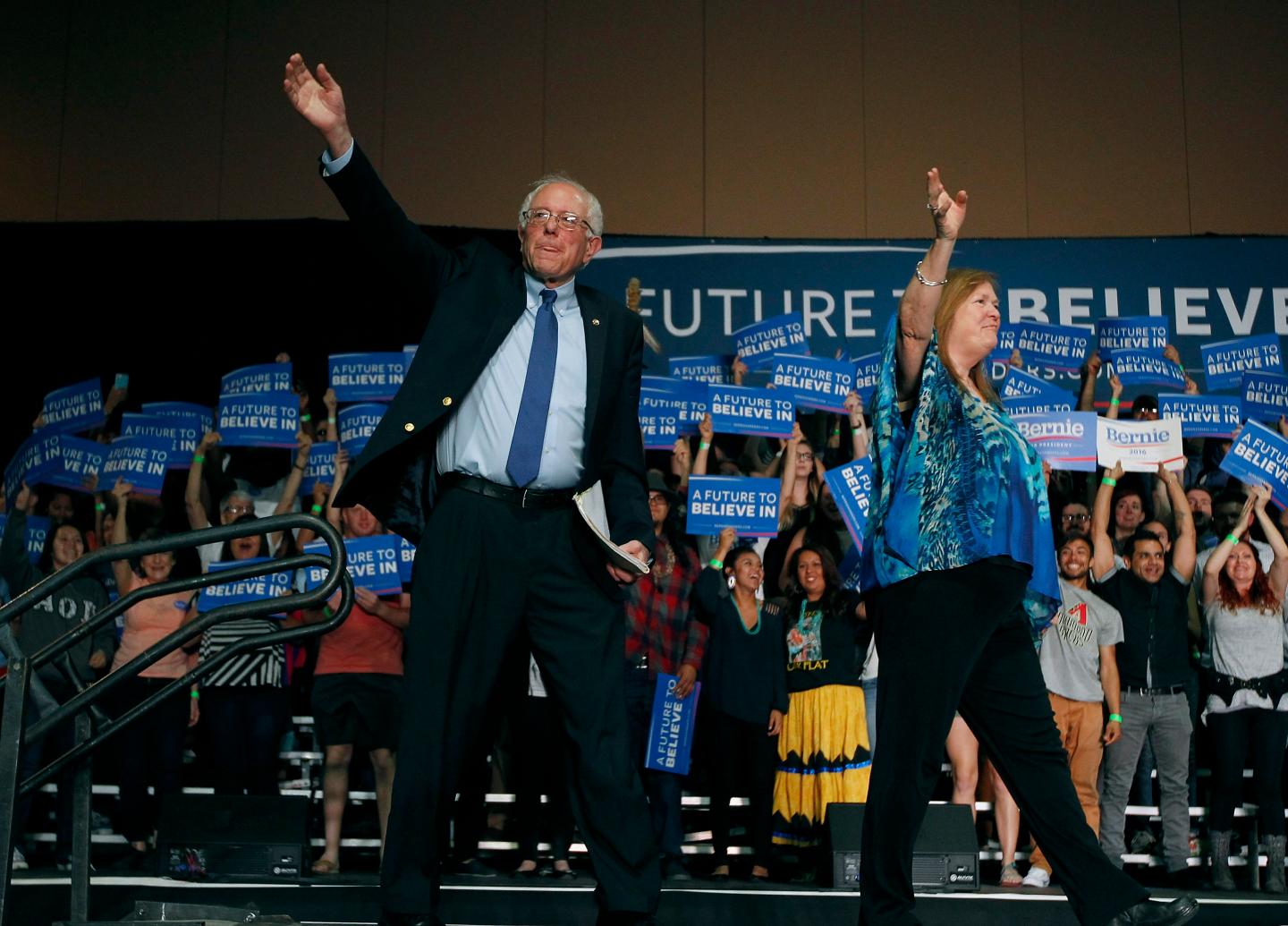 Presidential Candidate Bernie Sanders Holds Primary Night Rally In Phoenix, Arizona